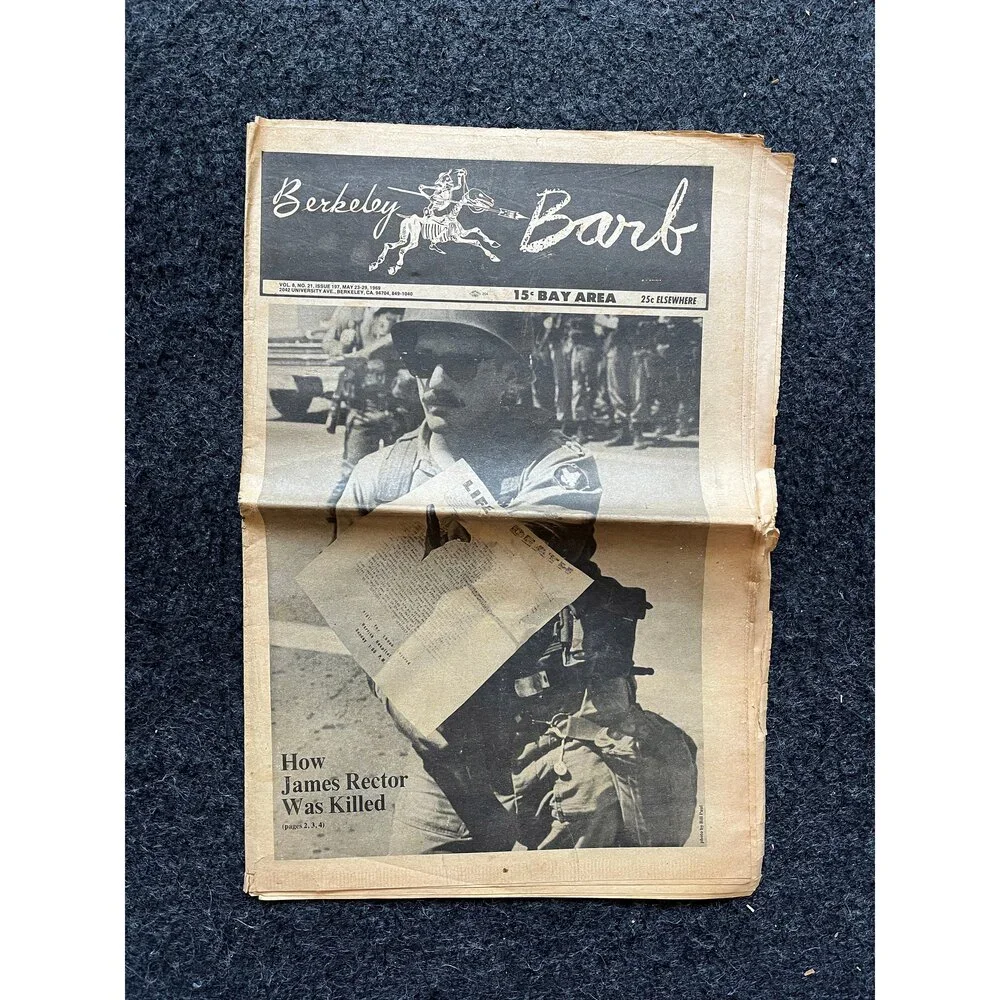 1970s Berkeley Bark CounterCulture, Black Panther Party, Underground Newspaper,